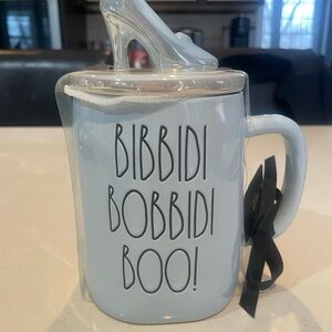 Disney Princess Blue Rae Dunn Mug with Black Bow